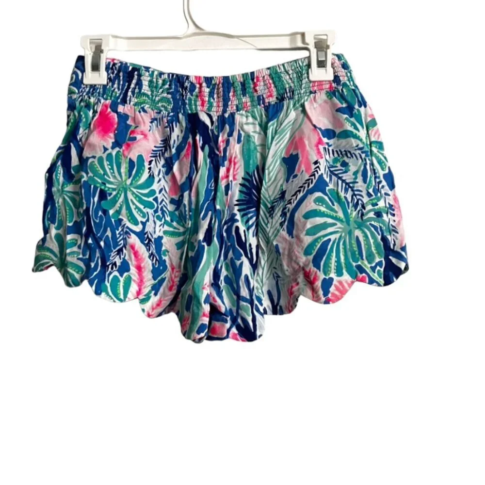 LILLY Pulitzer Dahlia Scallop Hem Shorts